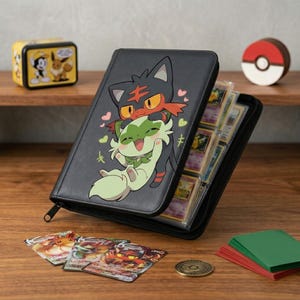 sprigatito card binder Amazon.com: Scarlet & Violet Fuecoco, Sprigatito, Quaxly and Gyarados  4-Pocket Portfolio for Pokemon : Toys & Games main image 0