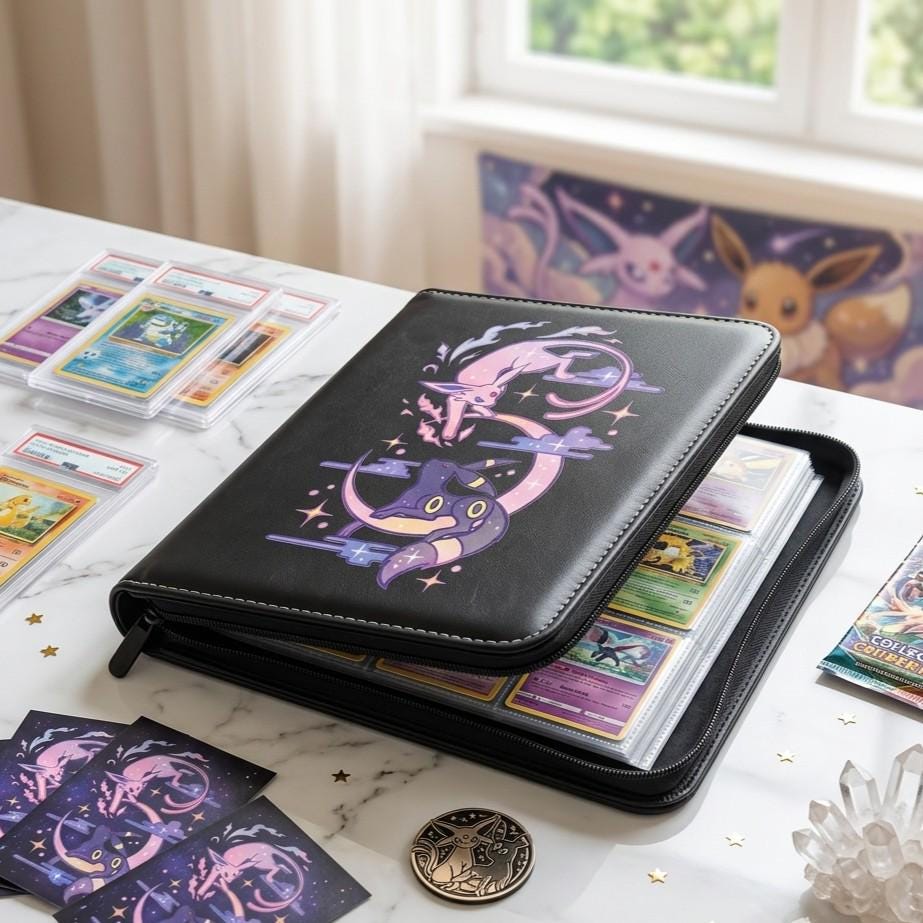Espeon Umbreon Pokemon Custom Card Binder, Personnalized Pokemon Trading Card Binder, Pokemon TCG Binder, Pokemon Collector Birthday Gift