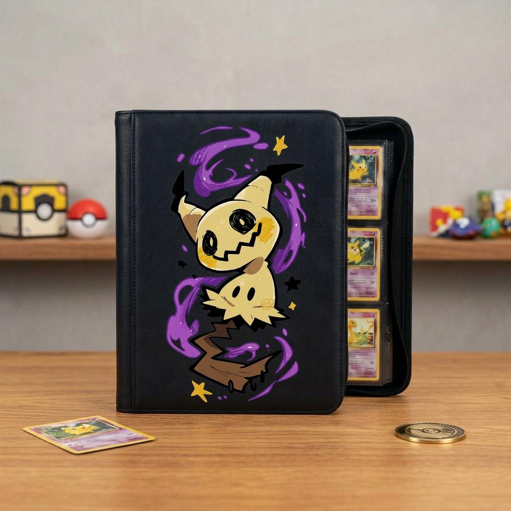 Mimikyu Pokemon Card Binder, Mimikyu Card Album, Trading Card Holder, Cute Ghost Pokemon Binder, Gift for Pokemon Fans Collectors
