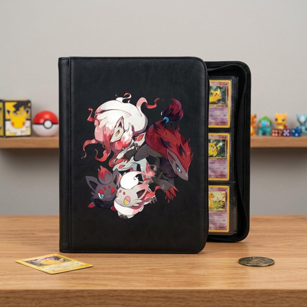 Zorua PokemonCustom Card Binder, Pokemon Trading Card Binder, Pokemon TCG Binder, Pokemon Collector Birthday Gift