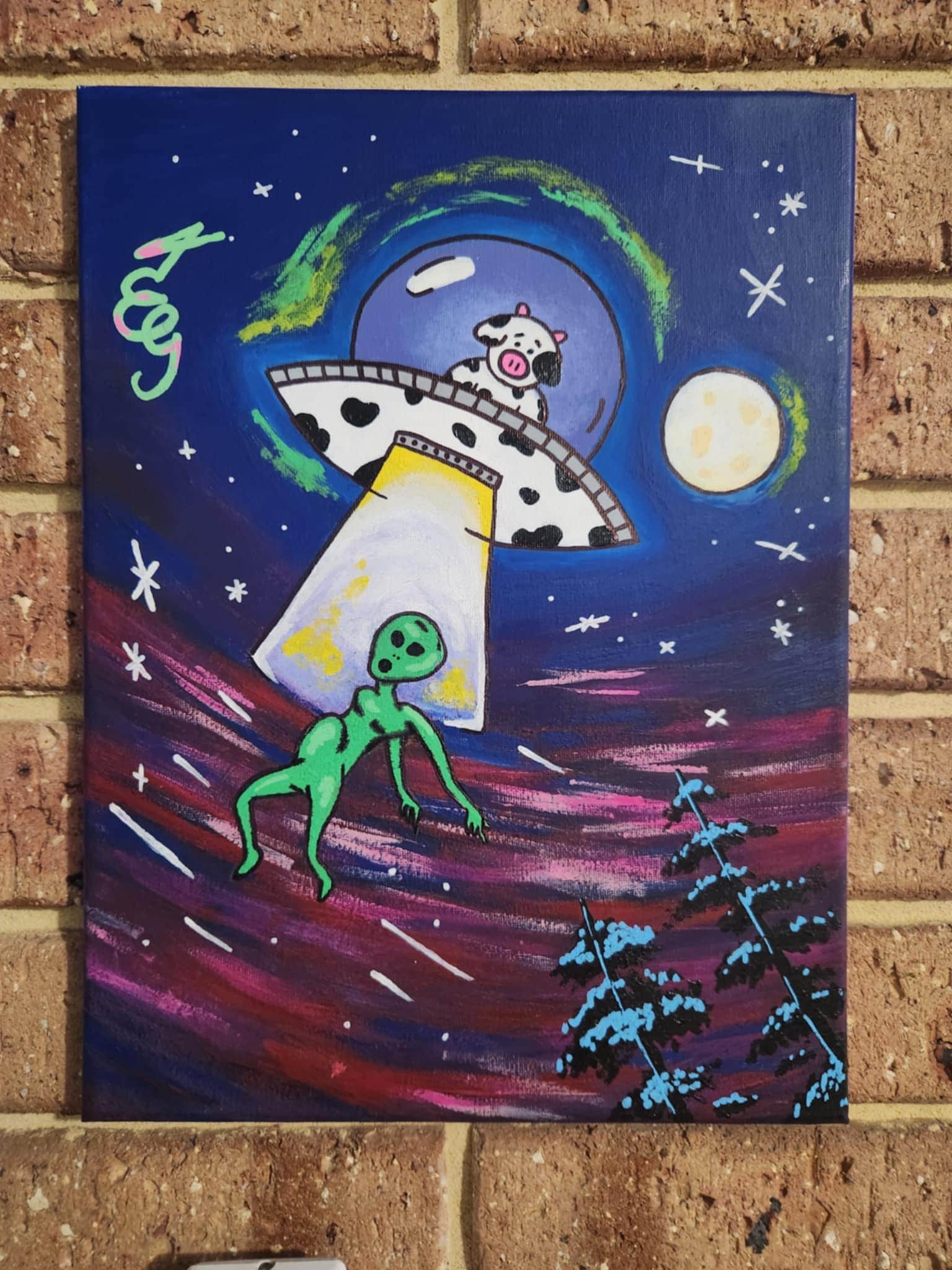 Out of This World, Acrylic Painting - Etsy