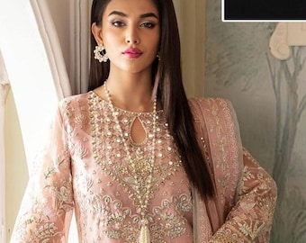 Luxury 3-piece Pakistani Indian Outfit Dhanak Long Kameez Trouser Dress  With Embroidery Shawal for Wome - Etsy