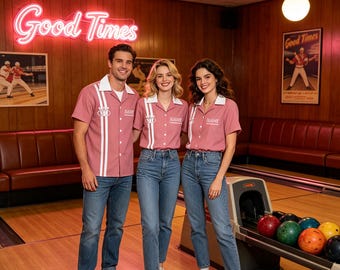 Custom Bowling Team Family Shirt, Personalized Bowling Button Up Shirts, Bowling Casual Shirt, Breathable Shirt
