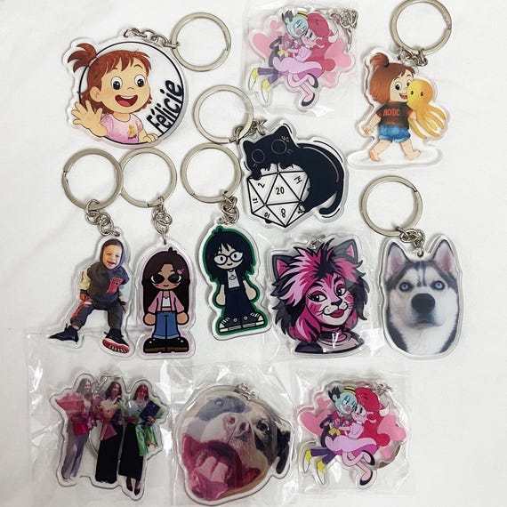 Custom Photo Keychain,Cat Picture Keychain,Custom Acrylic Charm,Logo Printing Keychain,Keychains,Family Photo Keychain,acrylic keychain,gift