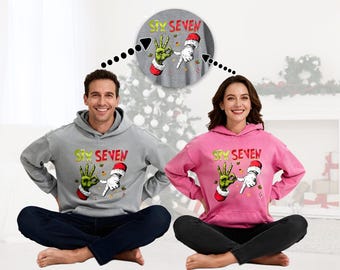 Six Seven Christmas Hoodie Washed Vintage Hooded Sweatshirt Funny 67 Meme shirt Viral TikTok Slang Six Seven Christmas Hoodie