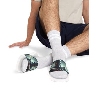 Men&#39;s Graphic Sandals - Stylish Summer Footwear for Beach Days, Pool Parties, Casual Outings, Travel, and More!
