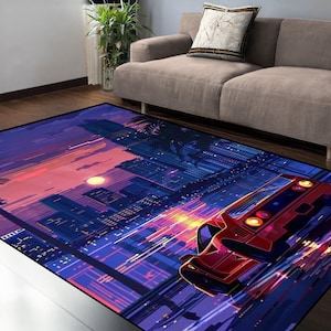 Jdm Car Rug,Car Rug,Japanese Car Rug, Drift Car,Racing Rug , Room Decor, Decor Rug,Boys Room Rug,Young Room Rug,Kids Room Rug, Birthday Gift