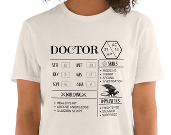 D&D Doctor T-Shirt: Funny RPG Tee for Dungeons and Dragons Fans