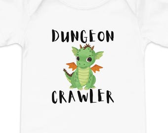 Dungeons and Dragons Baby Bodysuit: Funny D&D One Piece
