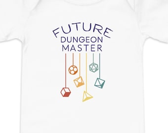 Future Dungeon Master Baby Bodysuit: D&D Gamer Onesie