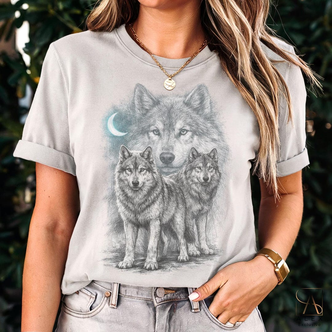 Wolf Vintage 90s Graphic Style Comfort Colors® Tshirt, Grunge Retro ...