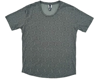Organic Cotton Graphic T-Shirt: All Over Print, Festival Tee, Trance Party Men shirt, psychedelique