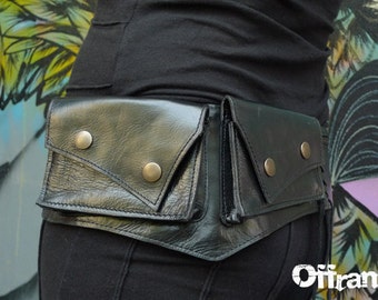 Leather Utility Belt | HIP BELT | Travel belt | Fanny Pack | Bum Bag | OFFRANDES