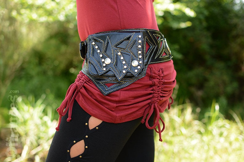 Leather Utility Belt Handmade HIP BELT Festival Pocket Etsy