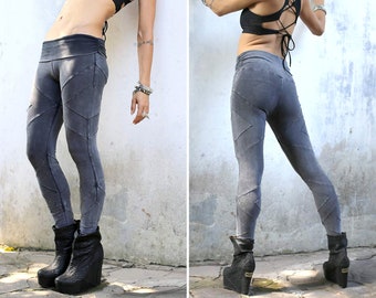 Leggings in cotone organico yoga / Abbigliamento alternativo Steampunk / Boho Gypsy / Abbigliamento Fusion Festival / OFFRANDES