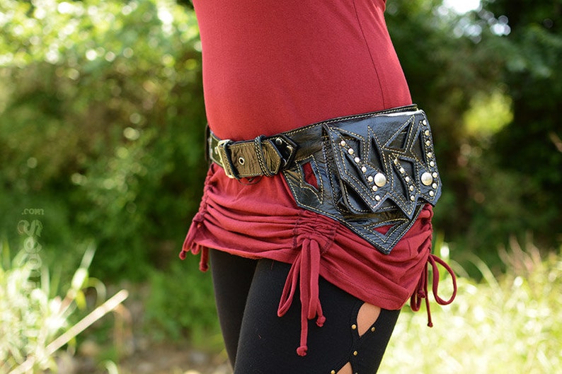 Leather Utility Belt Handmade HIP BELT Festival Pocket Etsy