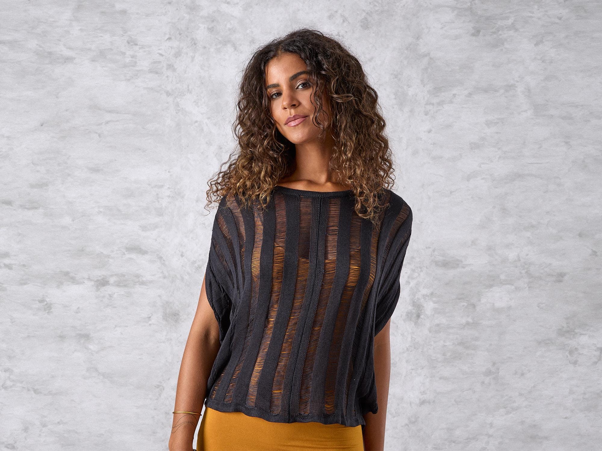 トップス Sheer loose knit tops black il_fullxfull.7340217152_gehs.jpg