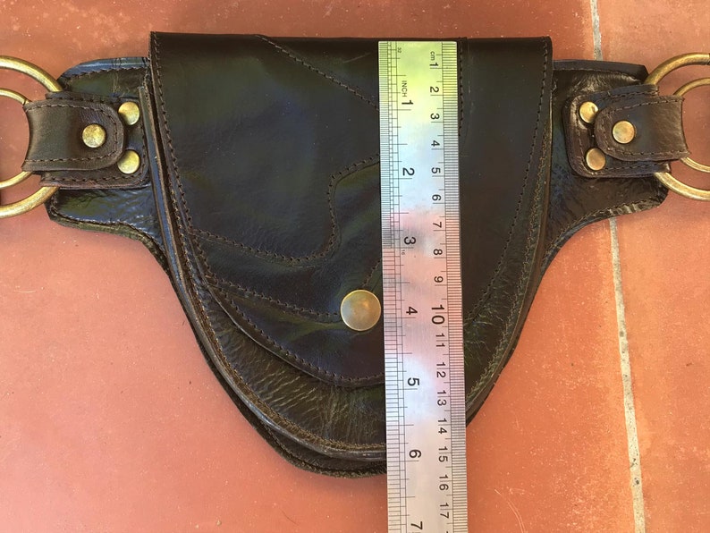 Leather Utility Belt Designer Hip Belt belt bag Pocket Belt Traveling, Hiking OFFRANDES image 10