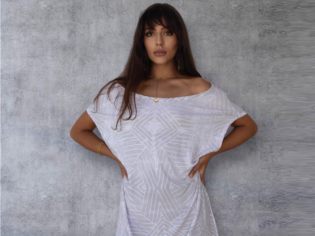 Oversized Rayon Tunic Dress Boho Chic Beach Cover-up, Off-shoulder Style, Lightweight Summer Dress - Etsy Israel Oversized Rayon Tunic Dress Boho Chic Beach Cover-up, Off-shoulder Style, Lightweight Summer Dress - Etsy Israel