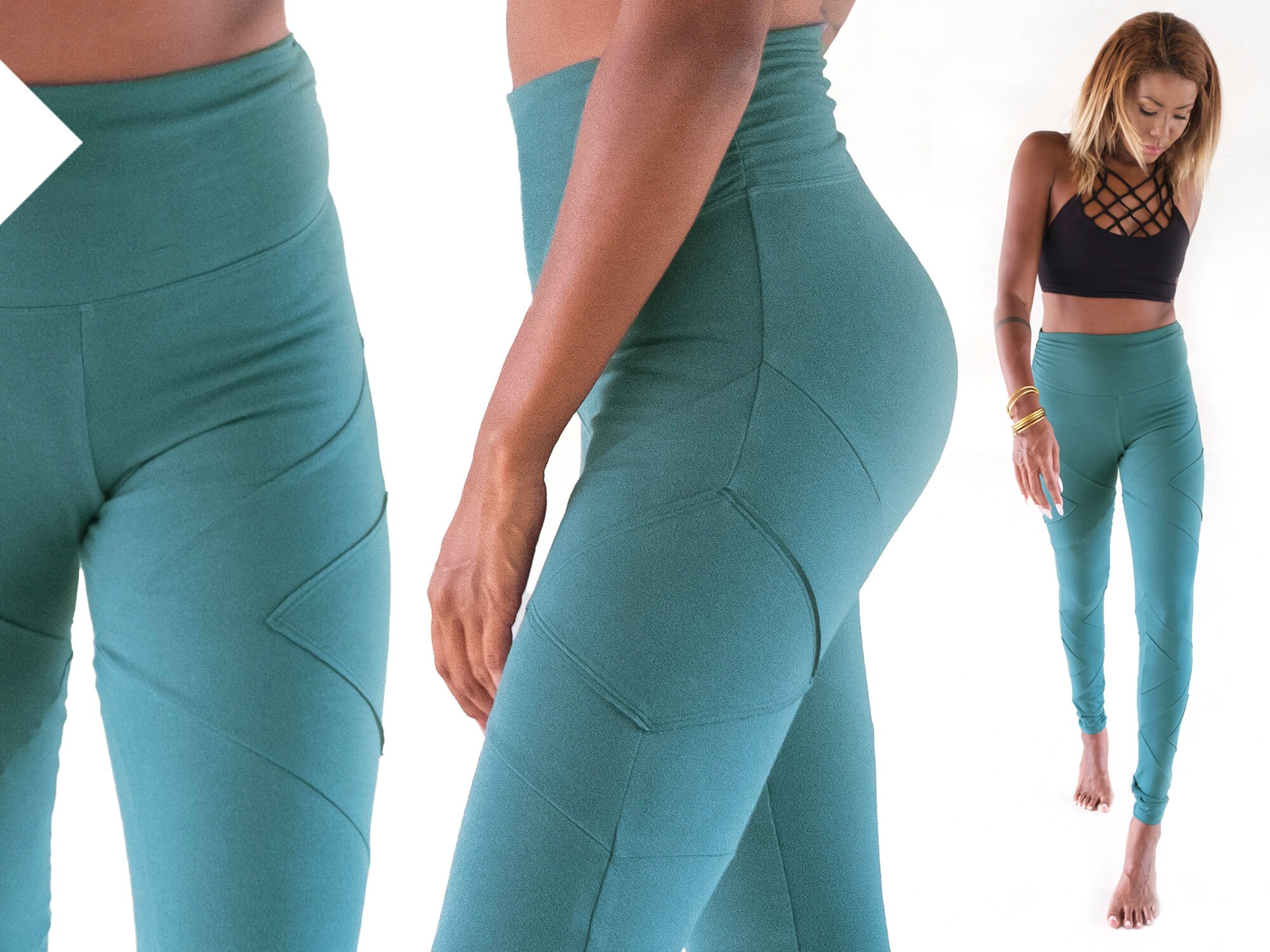 Yoga Leggings Organic Cotton Pants High 