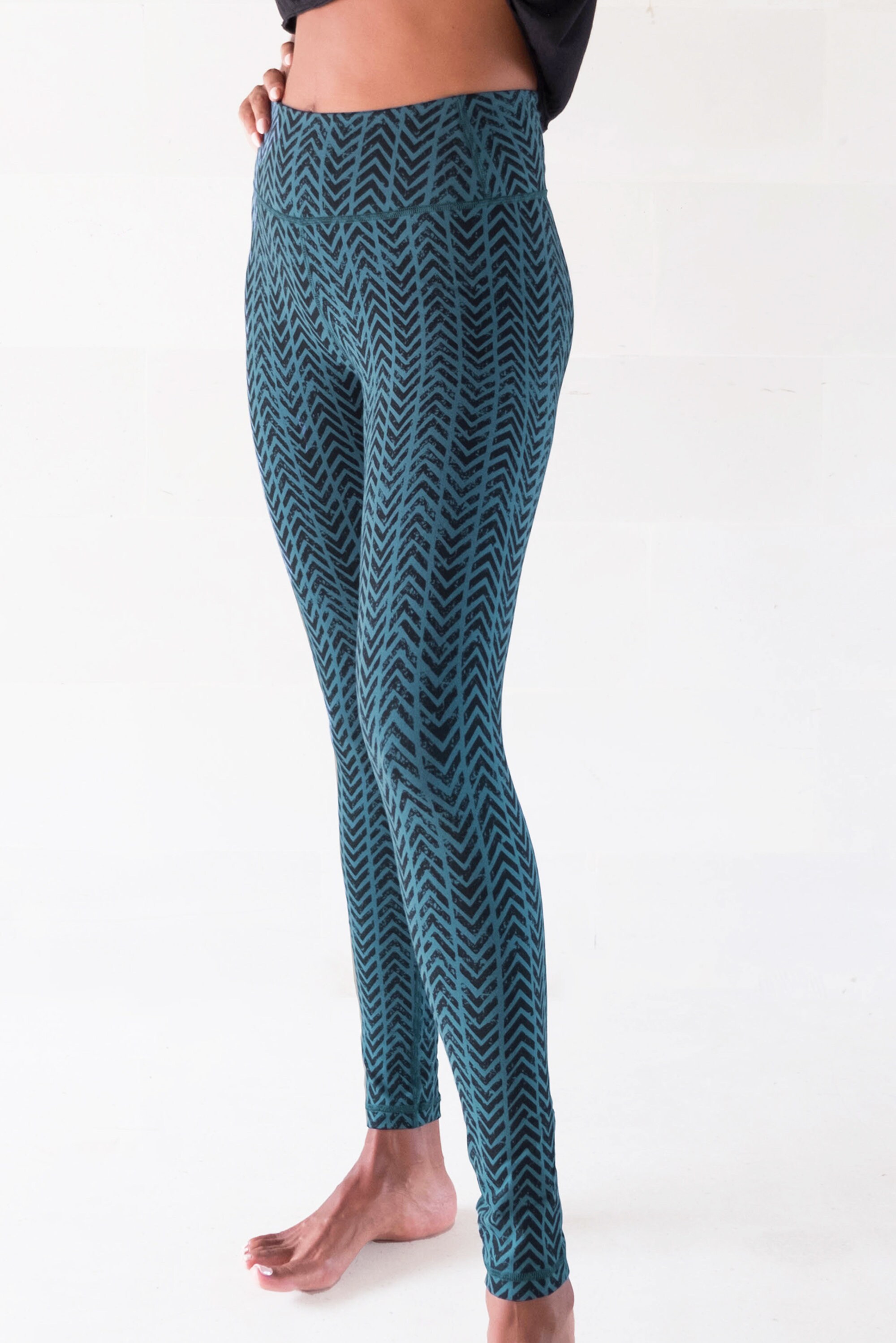 Organic Cotton Yoga Pants Printed Leggings Casual Lounge | Etsy