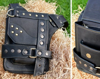 Leder Messenger Bag | Umhängetasche | iPad | leder | Mann | Frau | Mode | Urbane | Brennender Mann | Steampunk | Designer | OFFRANDES