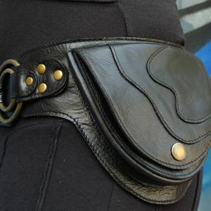Leather Utility Belt Designer Hip Belt belt bag Pocket Belt Traveling, Hiking OFFRANDES image 8