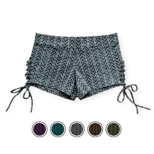 Graphic Booty Shorts | Organic Cotton | Summer Mini Shorts | Fitness, Yoga, Pilate, Beach | Goa Festival wear | Yoga Activewear | OFFRANDES
