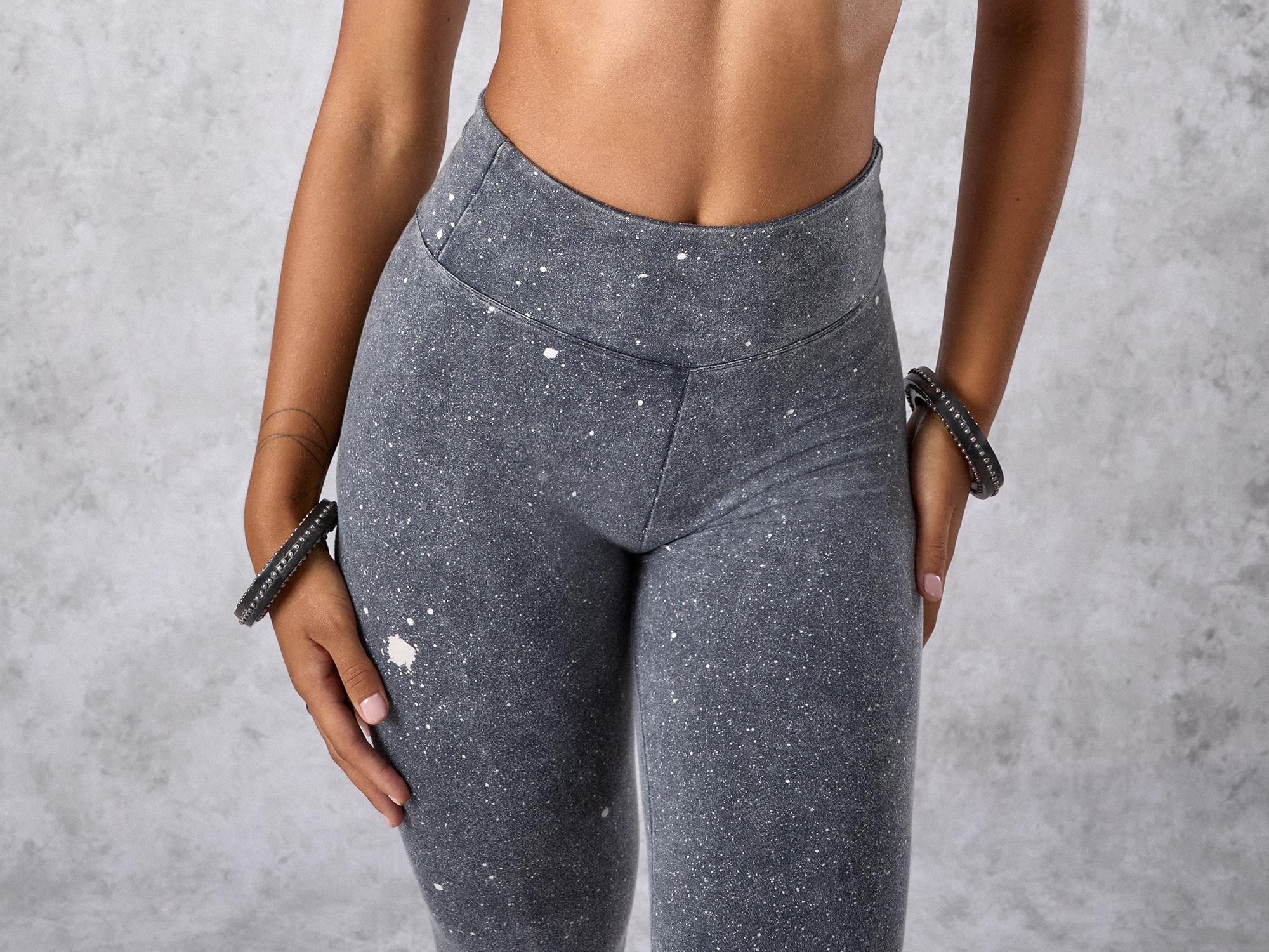 Galaxy-Leggings Für Damen – 3D-Weltall-Print, Bunt, Mit Glitzereffekt | Stretchy Yoga-Hose, Hoher Bund, Skinny-Fit, Für Sport & Partys