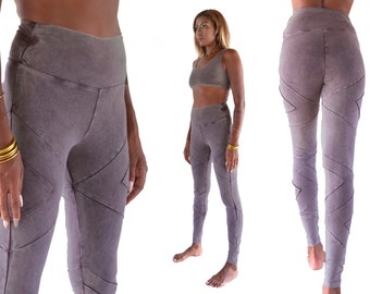 Organic Cotton Leggings Bio Yoga Pants Thick and Stretchy