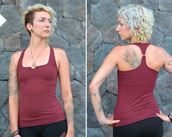 Tank Top | Open Back | Sleeveless Top | Alternative Clothing | Yoga Top | Comfortable Casual Top | OFFRANDES