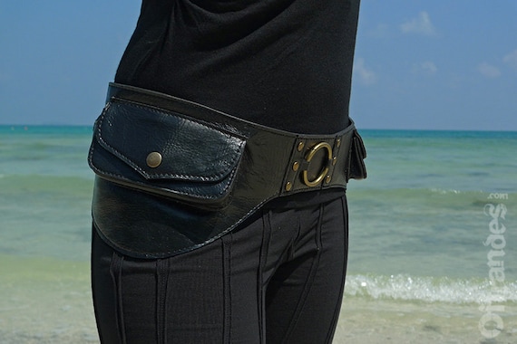 Travel Belt Leather Pouch