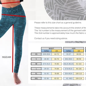 Leggings imprimés Pantalon de yoga en coton biologique Vêtements pour brûleurs alternatifs Collants avant-gardistes Steampunk Festival Vêtements de sport OFFRANDES image 9