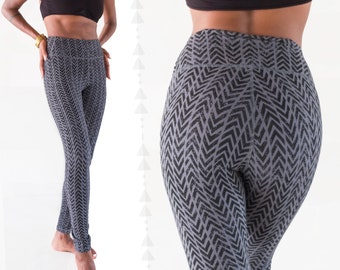 Organic Cotton Yoga Pants | Printed Tights | Active Wear | Long Leggings | Woman lounge Boho Clothing | OFFRANDES