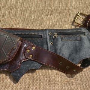 Leather Utility Belt Travel Hip Belt Fanny Pack Handmade - Etsy