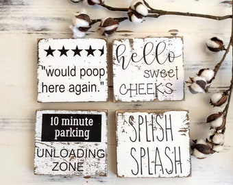 Farmhouse Bathroom Decor Etsy