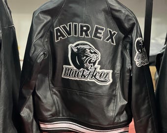 AVIREX、RIDERSJACKET Avirex Black Spider Racer Jacket - Daniel's Leather