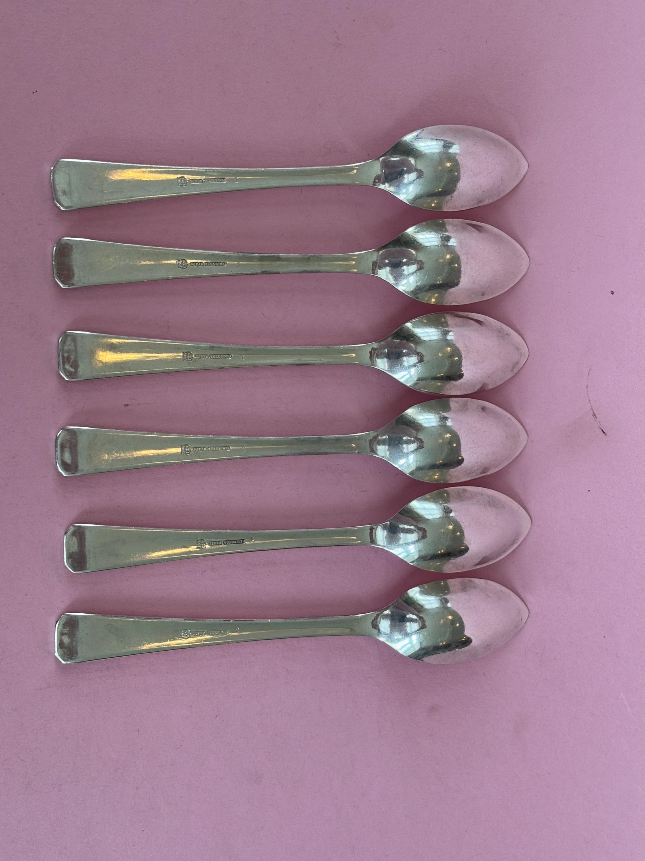 シルバーメッキグレープフルーツスプーン6本セット - エルキントン