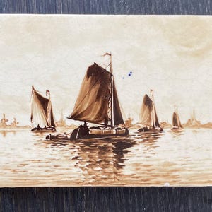 Placa de cerámica antigua - Delft - Pintada a mano - De Porceleyne Fles