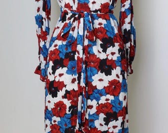 Abito Vintage Essentiel Antwerp Tekken - Stampa floreale - 100% Viscosa - Taglia 36