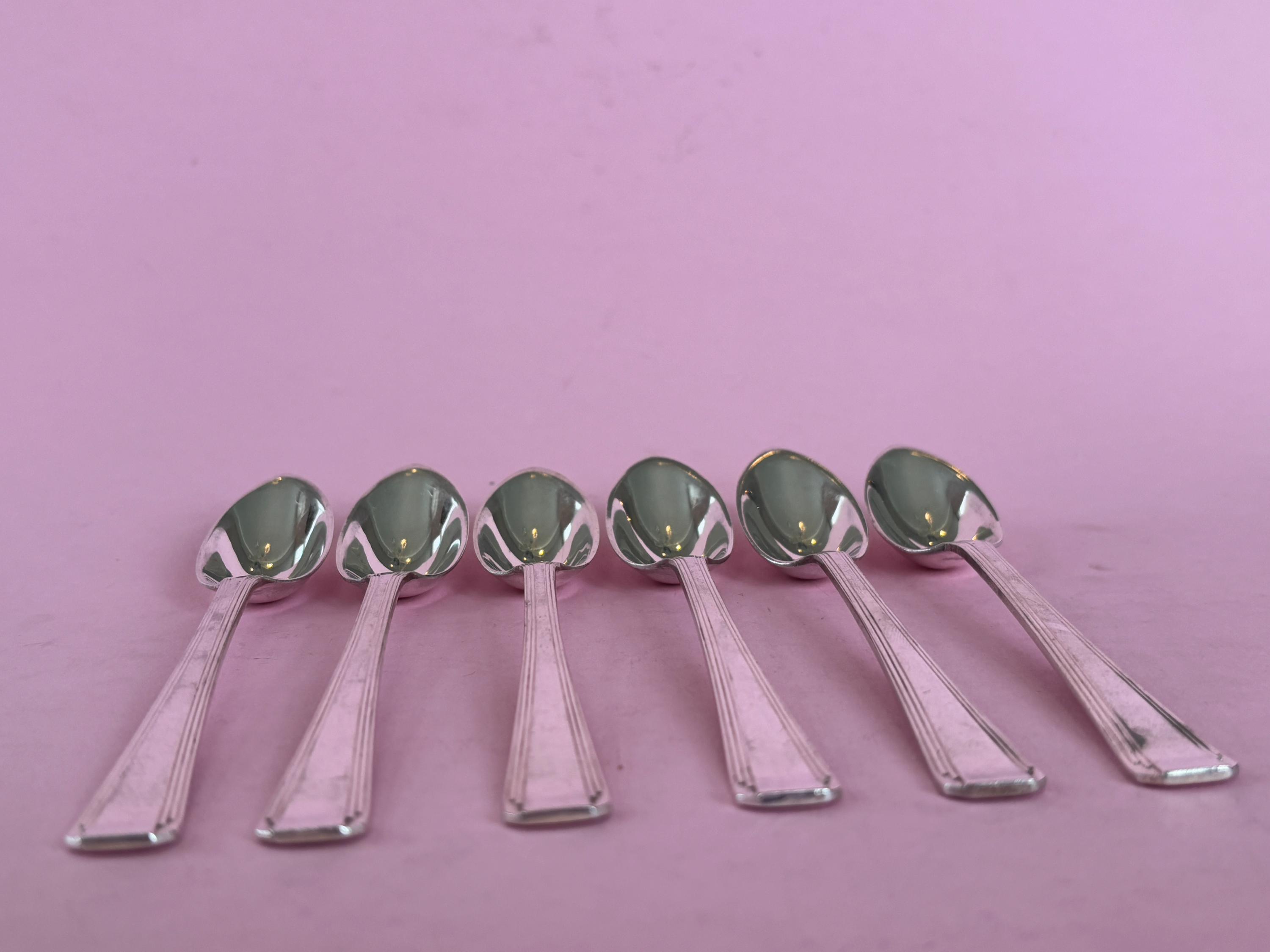 シルバーメッキグレープフルーツスプーン6本セット - エルキントン