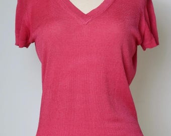 T-shirt vintage Max Mara - Rosa - Taglia S