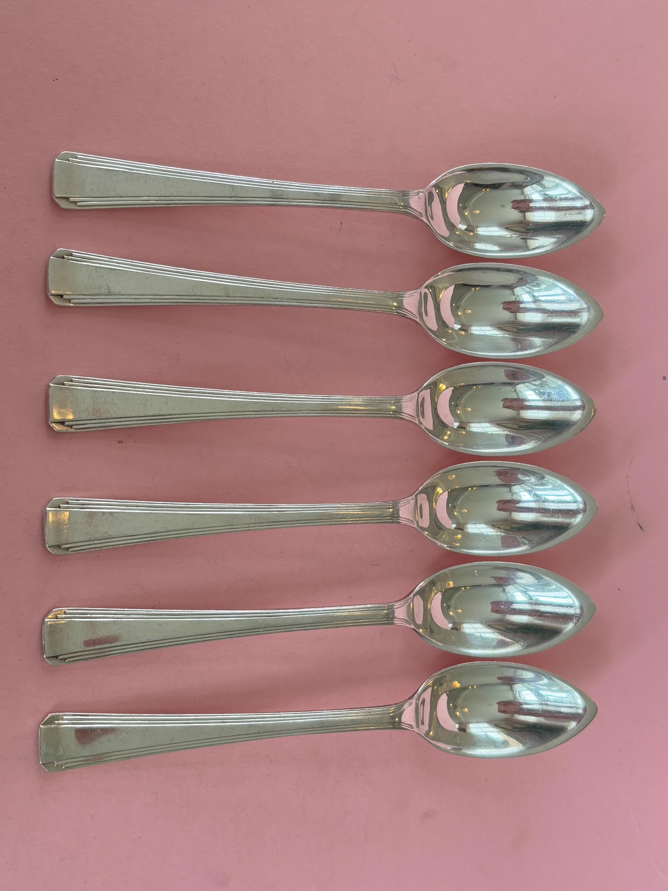 シルバーメッキグレープフルーツスプーン6本セット - エルキントン