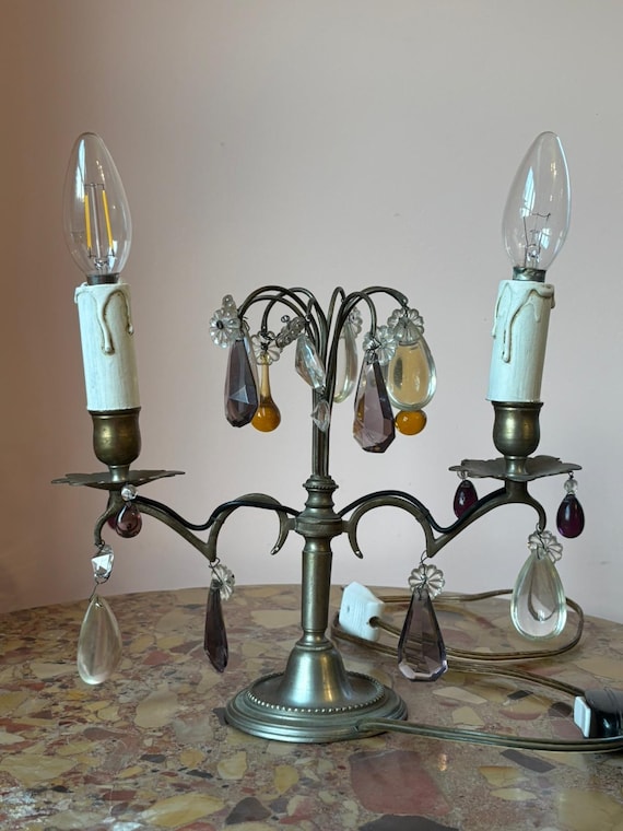 Vintage Tafel Lamp - Girandole