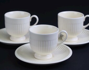 Set vintage Wedgwood Edme di 3 tazze con piattini
