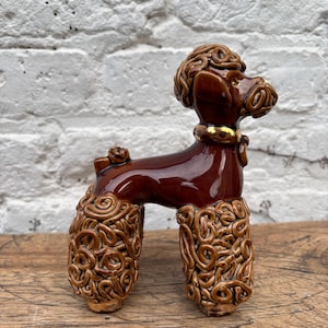Vintage Porcelain Figurine of a Poodle