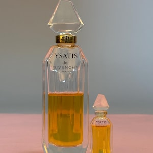 Frasco de perfume vintage de dos piezas y miniatura - Givenchy Ysatis
