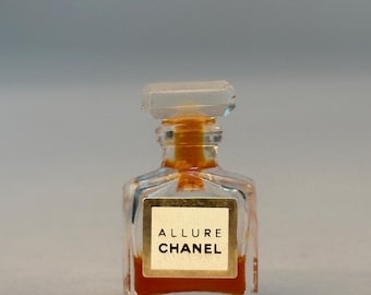 Vintage Refillable Chanel Allure Parfum Perfume Bottle Half Full