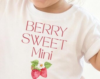 Berry 1st Birthday Shirt, Strawberry First Birthday Outfit, Berry Sweet Birthday Girl Shirt