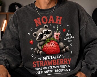 Raccoon Sweatshirt Anniversary Gift Comfort Colors Couple Matching